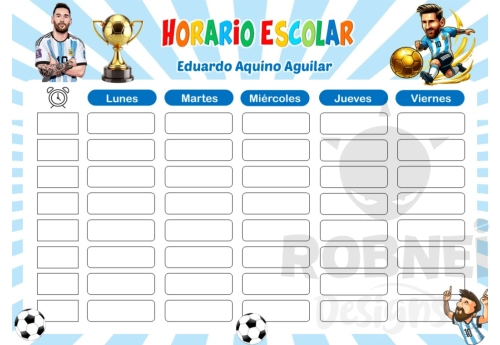 Messi Horario Escolar